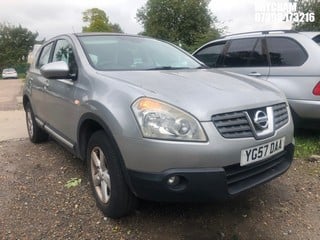 Location: Mitcham - 2007 NISSAN QASHQAI ACENTA DCI 2WD 5 Door Hatchback REG: YG57DAA, Keys: No, MOT Expiry date: 02/04/2025, 1461 Diesel, 6 Speed Manual Diesel, Former Keepers: 7