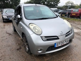 Location: Mitcham - 2005 NISSAN MICRA SPORT+ 3 Door Hatchback REG: EF05PUU, Keys: No, MOT Expiry date: 01/11/2024, 1240 Petrol, 5 Speed Manual Petrol, Former Keepers: 7