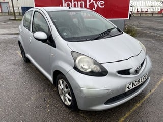 Location: South Wales - 2008 TOYOTA AYGO PLATINUM VVT-I 5 Door Hatchback REG: CV08LFE, Keys: No, MOT Expiry date: 21/05/2024, 998 Petrol, 5 Speed Manual Petrol, Former Keepers: 7