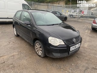 Location: Leeds - 2006 VOLKSWAGEN POLO SE 75 3 Door Hatchback REG: EY06LCN, Keys: No, MOT Expiry date: 23-05-2024, 1400 Petrol, 5 Speed Manual Petrol, Former Keepers: 7