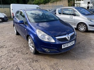 Location: Leeds - 2007 VAUXHALL CORSA DESIGN CDTI 5 Door Hatchback REG: NY07CAX, Keys: No, MOT Expiry date: 13-08-2024, 1248 Diesel, 6 Speed Manual Diesel, Former Keepers: 3