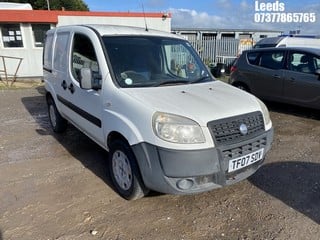 Location: Leeds - 2007 FIAT DOBLO CARGO MULTIJET 16V Panel Van REG: TF07SDV, Keys: No, MOT Expiry date: 07-03-2025, 1248 Diesel, 5 Speed Manual Diesel, Former Keepers: 8