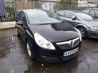 Location:  Hayes - 2009 VAUXHALL CORSA ACTIVE 3 Door Hatchback REG: AV09NJN, Keys: No, MOT Expiry date: 04/08/2024, 1229 Petrol, 5 Speed Manual Petrol, Former Keepers: 5