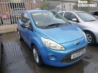 Location:  Hayes - 2009 FORD KA ZETEC 3 Door Hatchback REG: AU59URN, Keys: No, MOT Expiry date: 26/07/2023, 1242 Petrol, 5 Speed Manual Petrol, Former Keepers: 3