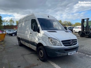 Location: Manchester - 2008 MERCEDES SPRINTER 211 CDI MWB Panel Van REG: YA57GVJ, 2148 Diesel, 6 Speed Manual Diesel, Former Keepers: 5, Keys: Required, MOT Expiry date: 08/08/2023