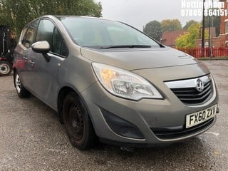 Location: Nottingham - 2010 VAUXHALL MERIVA S MPV REG: FX60ZXV, 1398cc PETROL, 5 SPEED MANUAL PETROL, Former Keepers: 5, Keys: Yes, MOT Expiry date: 03/02/2025