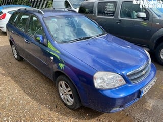 Location: North Woolwich - 2008 CHEVROLET LACETTI SX AUTO Estate REG: DA08NYR, Keys: No, MOT Expiry date: 07/01/2025, 1796 Petrol, 4 Speed Auto Petrol, Former Keepers: 5