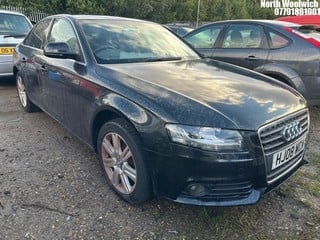 Location: North Woolwich - 2008 AUDI A4 SE TFSI 6SP 4 Door Saloon REG: HJ08WCM, Keys: No, MOT Expiry date: 14/03/2024, 1798 Petrol, 6 Speed Manual Petrol, Former Keepers: 7