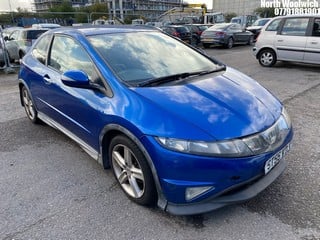 Location: North Woolwich - 2007 HONDA CIVIC TYPE-S I-VTEC S-A 3 Door Hatchback REG: ST56VDJ, Keys: No, MOT Expiry date: 20/04/2024, 1799 Petrol, 6 Speed Semi Auto Petrol, Former Keepers: 9