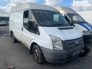 Location: BELVEDERE - 2011 FORD TRANSIT 100 T260 FWD 	 PANEL VAN REG: AV61RZK, 2198cc DIESEL, 6 SPEED MANUAL DIESEL, Former Keepers: 2, Keys: No, MOT: Expiry date16/04/2024