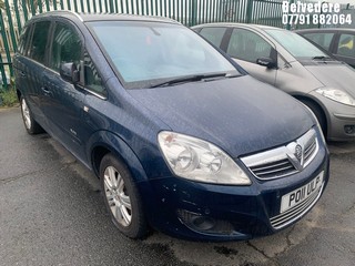 Location: Belvedere - 2011 VAUXHALL ZAFIRA ELITE CDTI MPV REG: PO11ULP, Keys: No, MOT Expiry date: 12/02/2025, 1686 Diesel, 6 Speed Manual Diesel, Former Keepers: 5