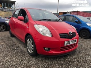 Location: Edinburgh - 2007 TOYOTA YARIS TR 5 Door Hatchback REG: SD57MHA, Keys: Yes, MOT Expiry date: 14/11/2023, 1296 Petrol, 5 Speed Manual Petrol, Former Keepers: 7