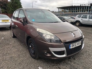 Location: Edinburgh - 2010 RENAULT SCENIC PRIVILEGE TTOM DCI MPV REG: BK10KKH, Keys: No, MOT Expiry date: 17/04/2024, 1461 Diesel, 6 Speed Manual Diesel, Former Keepers: 8