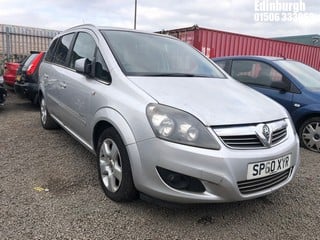 Location: Edinburgh - 2010 VAUXHALL ZAFIRA ENERGY MPV REG: SP60XYR, Keys: No, MOT Expiry date: 04/03/2022, 1796 Petrol, 5 Speed Manual Petrol, Former Keepers: 5