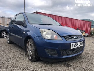 Location: Edinburgh - 2008 FORD FIESTA STYLE CLIMATE 3 Door Hatchback REG: OV58CNO, Keys: No, MOT Expiry date: 08/03/2024, 1242 Petrol, 5 Speed Manual Petrol, Former Keepers: 5