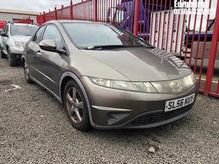 Location: Edinburgh - 2006 HONDA CIVIC SE I-VTEC 5 Door Hatchback REG: SL56KUY, Keys: No, MOT Expiry date: 04/12/2024, 1799 Petrol, 6 Speed Manual Petrol, Former Keepers: 2