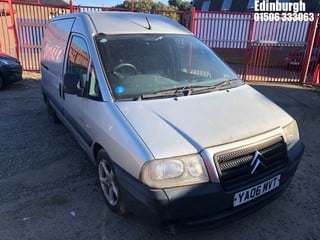 Location: Edinburgh - 2006 CITROEN DISPATCH 815 D ENTERPRISE Panel Van REG: YA06MVT, Keys: No, MOT Expiry date: 16/12/2021, 1868 Diesel, 5 Speed Manual Diesel, Former Keepers: 6