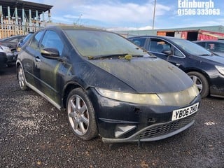 Location: Edinburgh - 2006 HONDA CIVIC EX I-CTDI 5 Door Hatchback REG: YB06ZHO, Keys: No, MOT Expiry date: 17/04/2021, 2204 Diesel, 6 Speed Manual Diesel, Former Keepers: 5