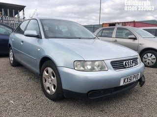 Location: Edinburgh - 2001 AUDI A3 SE 5 Door Hatchback REG: KX51PVD, Keys: No, MOT Expiry date: 30/10/2023, 1595 Petrol, 5 Speed Manual Petrol, Former Keepers: 5