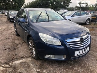 Location: Mitcham - 2012 VAUXHALL INSIGNIA SRI NAV CDTI Estate REG: LX12SFO, Keys: No, MOT Expiry date: 19/03/2024, 1956 Diesel, 6 Speed Manual Diesel, Former Keepers: 2