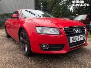 Location: Mitcham - 2008 AUDI A5 T FSI 6SP Coupe REG: NU08FVS, Keys: No, MOT Expiry date: 09/06/2024, 1798 Petrol, 6 Speed Manual Petrol, Former Keepers: 9