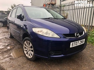 Location: Mitcham - 2007 MAZDA 5 TS2 MPV REG: ST07ZNS, Keys: No, MOT Expiry date: 05/03/2024, 1798 Petrol, 5 Speed Manual Petrol, Former Keepers: 7