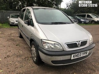 Location: Mitcham - 2003 VAUXHALL ZAFIRA 16V CLUB MPV REG: KH03YPR, Keys: No, MOT Expiry date: 30/04/2024, 1598 Petrol, 5 Speed Manual Petrol, Former Keepers: 3