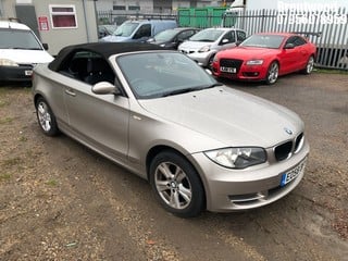 Location: BRENTWOOD - 2008 BMW 118I SE CONVERTIBLE REG: EO58BFY, 1995cc PETROL, 6 SPEED MANUAL PETROL, Former Keepers: 4, Keys: No, MOT: Expiry date30/07/2025