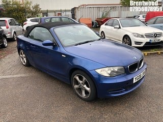 Location: Brentwood - 2008 BMW 120I SE Convertible REG: YG08JVN, Keys: No, MOT Expiry date: 03/01/2025, 1995 Petrol, 6 Speed Manual Petrol, Former Keepers: 8