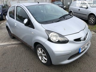 Location: Brentwood - 2008 TOYOTA AYGO PLATINUM VVT-I 5 Door Hatchback REG: YP57WUG, Keys: No, MOT Expiry date: 10.02.2024, 998 Petrol, 5 Speed Manual Petrol, Former Keepers: 6