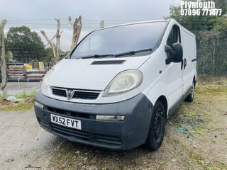 Location: Plymouth - 2002 VAUXHALL VIVARO 2700 DTI SWB Panel Van REG: WX52FVT, Keys: No, MOT Expiry date: 30/05/2025, 1870 Diesel, 5 Speed Manual Diesel, Former Keepers: 13