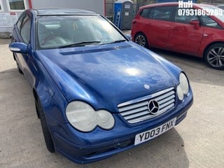 Location: Hull - 2003 MERCEDES C180 KOMPRESSOR SE AUTO COUPE REG: YD03FNX, 1796cc PETROL, 5 SPEED AUTO PETROL, Former Keepers: 5, Keys: No, MOT Expiry date: 23/05/2025