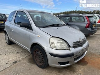 Location: Hull - 2004 TOYOTA YARIS T3 3 Door Hatchback REG: YY04UKW, Keys: No, MOT Expiry date: 05/02/2024, 1299 Petrol, 5 Speed Manual Petrol, Former Keepers: 7