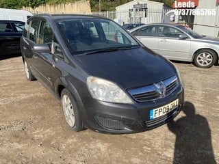 Location: Leeds - 2009 VAUXHALL ZAFIRA LIFE MPV REG: FP09DYA, Keys: No, MOT Expiry date: 15-07-2024, 1598 Petrol, 5 Speed Manual Petrol, Former Keepers: 3