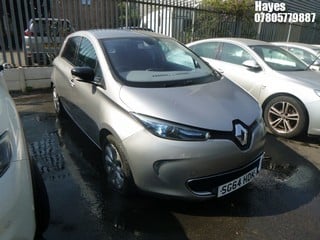 Location:  Hayes - 2014 RENAULT  ZOE DYNAMIQUE INTENS AUTO 5 Door Hatchback REG: SG64HDK, Keys: No, MOT Expiry date: 23/06/2023, 0 Electric, 1 Speed Auto Electric, Former Keepers: 2