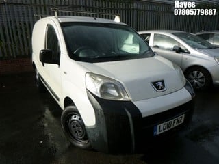 Location:  Hayes - 2010 PEUGEOT BIPPER S HDI Panel Van REG: LO10FNZ, Keys: No, MOT Expiry date: 27/04/2023, 1399 Diesel, 5 Speed Manual Diesel, Former Keepers: 8