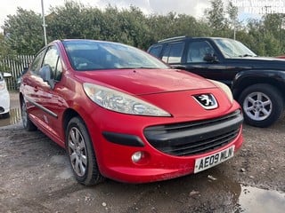 Location: North Woolwich - 2009 PEUGEOT 207 S 5 Door Hatchback REG: AE09MLN, Keys: No, MOT Expiry date: 12/10/2023, 1397 Petrol, 5 Speed Manual Petrol, Former Keepers: 3