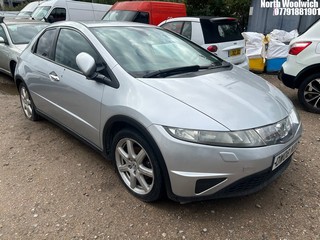 Location: North Woolwich - 2008 HONDA CIVIC EX I-VTEC 5 Door Hatchback REG: OW08NBB, Keys: No, MOT Expiry date: 13/09/2024, 1799 Petrol, 6 Speed Manual Petrol, Former Keepers: 7