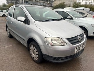 Location: North Woolwich - 2007 VOLKSWAGEN URBAN FOX 55 3 Door Hatchback REG: EK57VCO, Keys: No, MOT Expiry date: 17/07/2024, 1198 Petrol, 5 Speed Manual Petrol, Former Keepers: 3