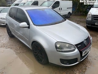 Location: North Woolwich - 2008 VOLKSWAGEN GOLF GTI AUTO 5 Door Hatchback REG: KM57PHA, Keys: No, MOT Expiry date: 12/07/2024, 1984 Petrol, 6 Speed Auto Petrol, Former Keepers: 5