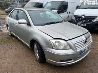 Location: North Woolwich - 2005 TOYOTA AVENSIS T4 4 Door Saloon REG: GV55AOU, Keys: No, MOT Expiry date: 01/03/2025, 1794 Petrol, 5 Speed Manual Petrol, Former Keepers: 8