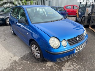 Location: North Woolwich - 2004 VOLKSWAGEN POLO S 5 Door Hatchback REG: AK04YOE, Keys: No, MOT Expiry date: 02/12/2024, 1200 Petrol, 5 Speed Manual Petrol, Former Keepers: 10