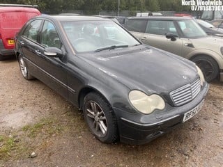 Location: North Woolwich - 2003 MERCEDES C240 ELEGANCE AUTO 4 Door Saloon REG: RF52ULP, Keys: No, MOT Expiry date: 30/06/2025, 2597 Petrol, 5 Speed Auto Petrol, Former Keepers: 6