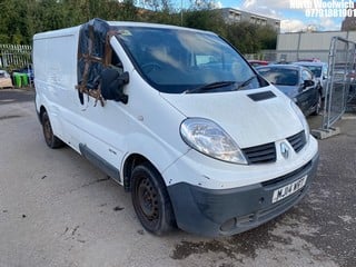 Location: North Woolwich - 2014 RENAULT TRAFIC SL27 EXTRA DCI Panel Van REG: MJ14WRT, Keys: No, MOT Expiry date: 28/08/2024, 1996 Diesel, 6 Speed Manual Diesel, Former Keepers: 5