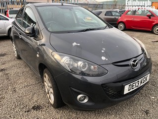 Location: Edinburgh - 2013 MAZDA 2 VENTURE EDITION 5 Door Hatchback REG: DE13KGK, Keys: No, MOT Expiry date: 07/03/2025, 1349 Petrol, 5 Speed Manual Petrol, Former Keepers: 5