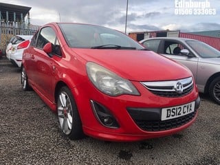 Location: Edinburgh - 2012 VAUXHALL CORSA SRI 3 Door Hatchback REG: DS12CYA, Keys: No, MOT Expiry date: 16/03/2024, 1398 Petrol, 5 Speed Manual Petrol, Former Keepers: 6