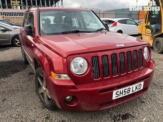 Location: Edinburgh - 2008 JEEP PATRIOT SPORT 5 Door Hatchback REG: SH58LKD, Keys: No, MOT Expiry date: 18/04/2024, 2359 Petrol, 5 Speed Manual Petrol, Former Keepers: 4