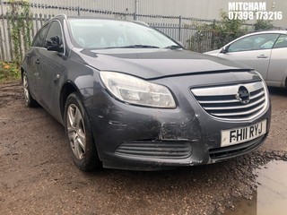 Location: Mitcham - 2011 VAUXHALL INSIGNIA EXCLUSIV 128CDTI Estate REG: FH11RYJ, Keys: No, MOT Expiry date: 18/02/2024, 1956 Diesel, 6 Speed Manual Diesel, Former Keepers: 3