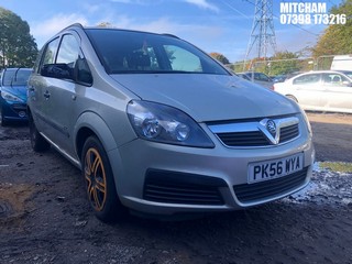 Location: Mitcham - 2006 VAUXHALL ZAFIRA LIFE EASYTRONIC MPV REG: PK56WYA, Keys: No, MOT Expiry date: 28/10/2024, 1796 Petrol, 5 Speed Semi Auto Petrol, Former Keepers: 3