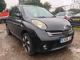 Location: Mitcham - 2006 NISSAN MICRA SPORT+ 5 Door Hatchback REG: EX06JBY, Keys: No, MOT Expiry date: 22/06/2024, 1240 Petrol, 5 Speed Manual Petrol, Former Keepers: 6